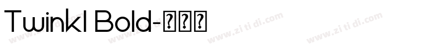 Twinkl Bold字体转换